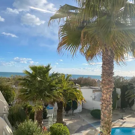 Апартаменты Le Cali, P2 Dans Avec Piscine, Vue Et Parking Prive